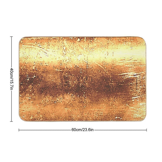 Metal Gold Colors Bath Mat