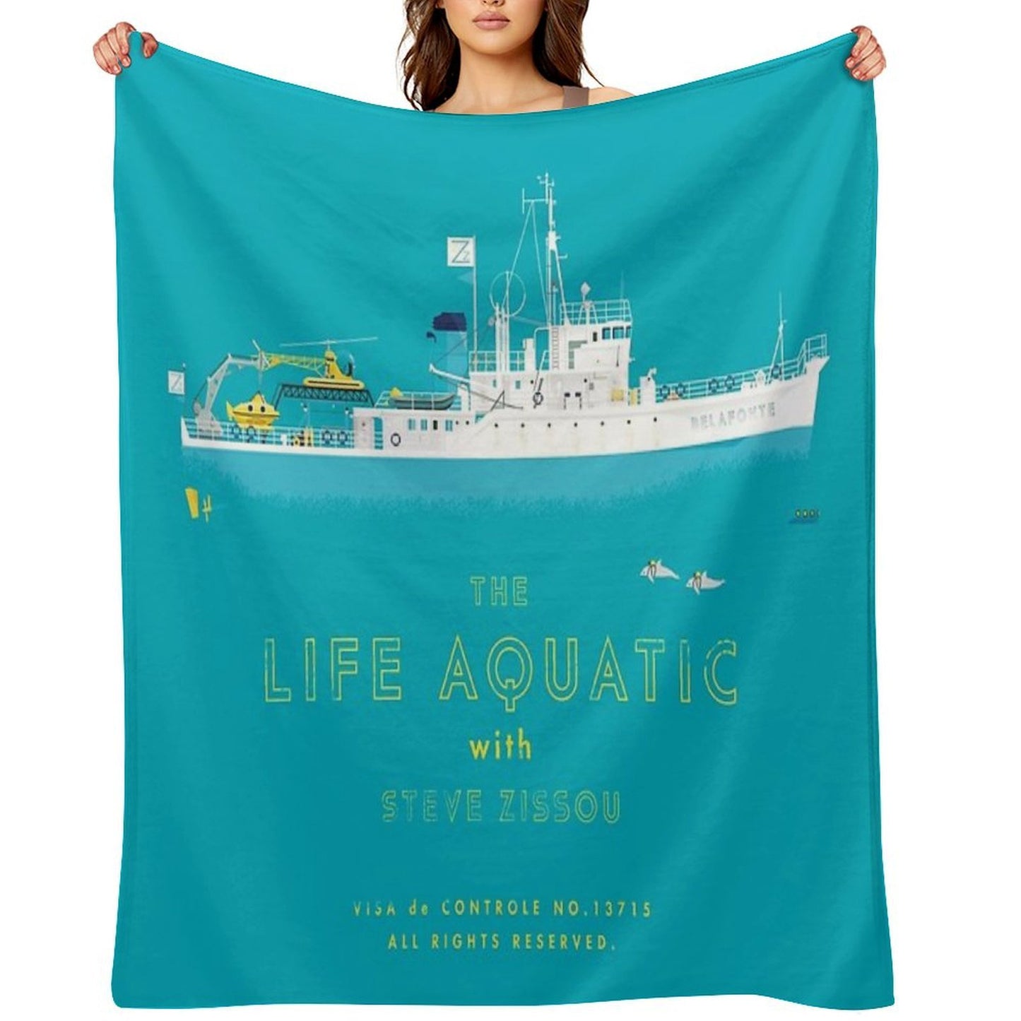The Life Aquatic with Steve Zissou Throw Blanket