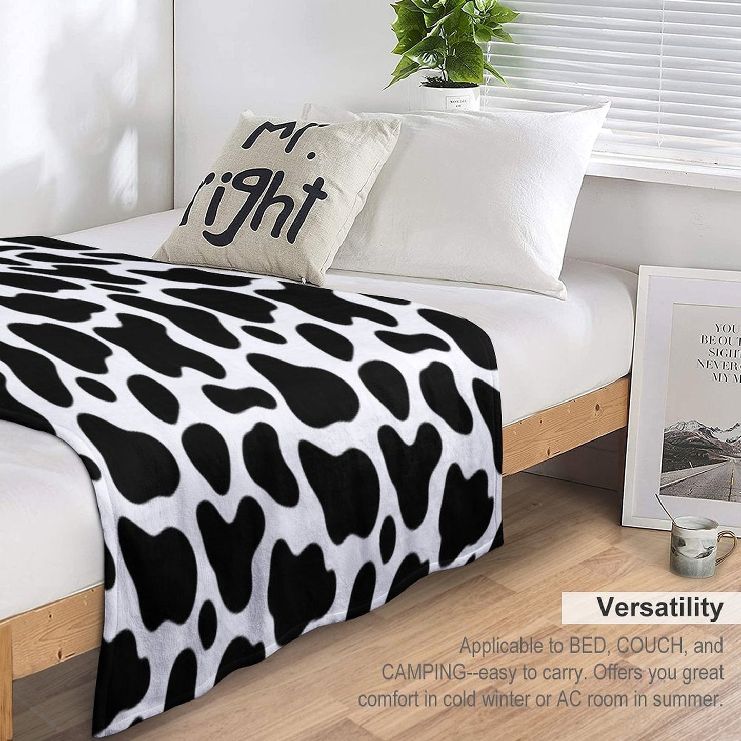 Black N White Throw Blanket