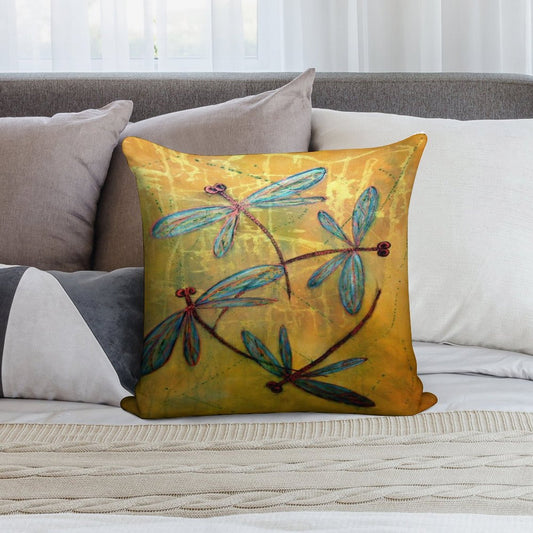 Dragonfly Haze Soft Anti-Pilling Throw Pillow