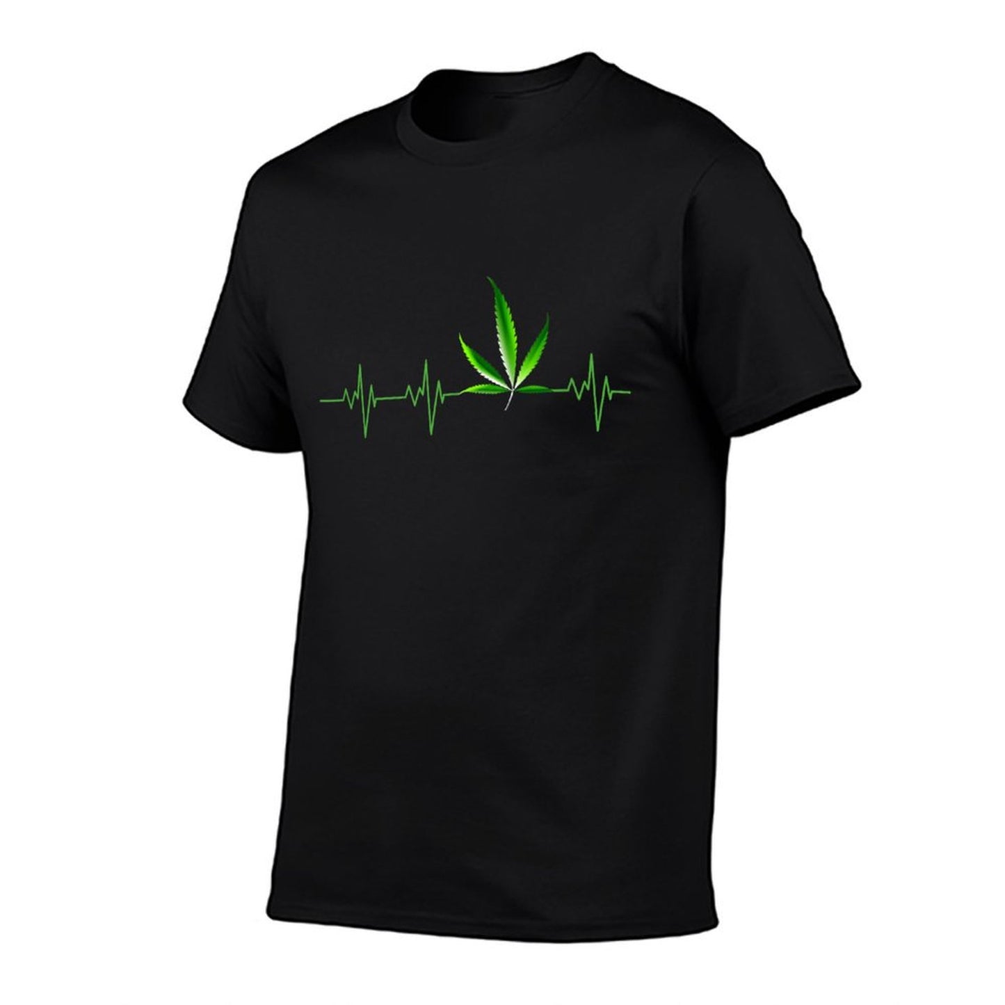 Weed Shirts for Men & Women Marijuana Leaf Heartbeat Gift T-Shirt