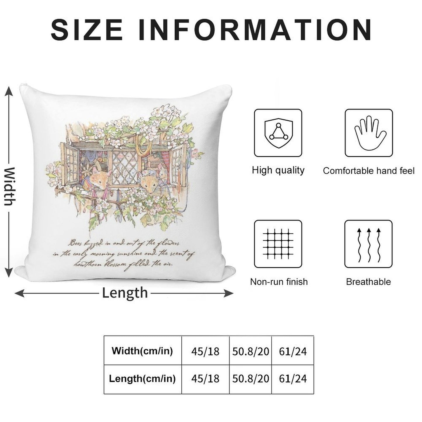 The Weavers Soft Shrink-Resistant Throw Pillow