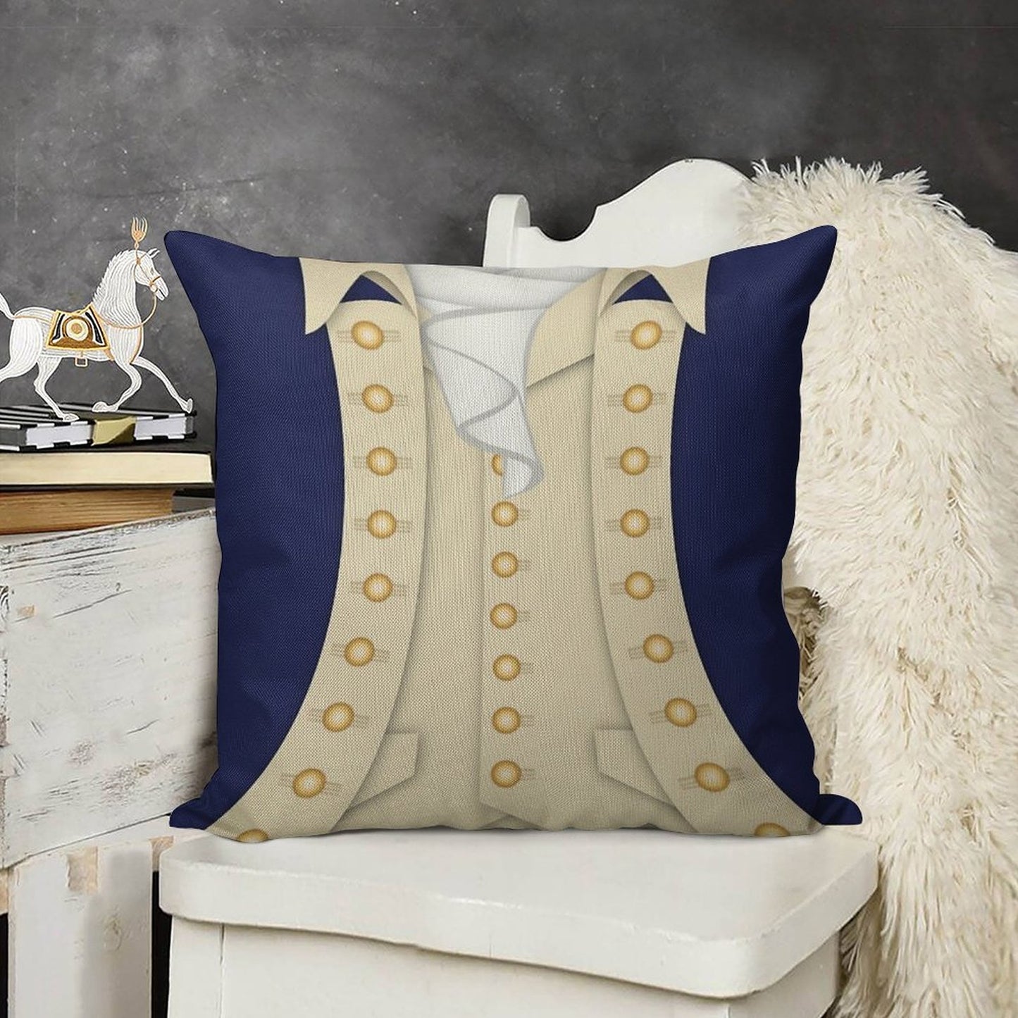 Alexander Hamilton Linen Throw Pillow Cover