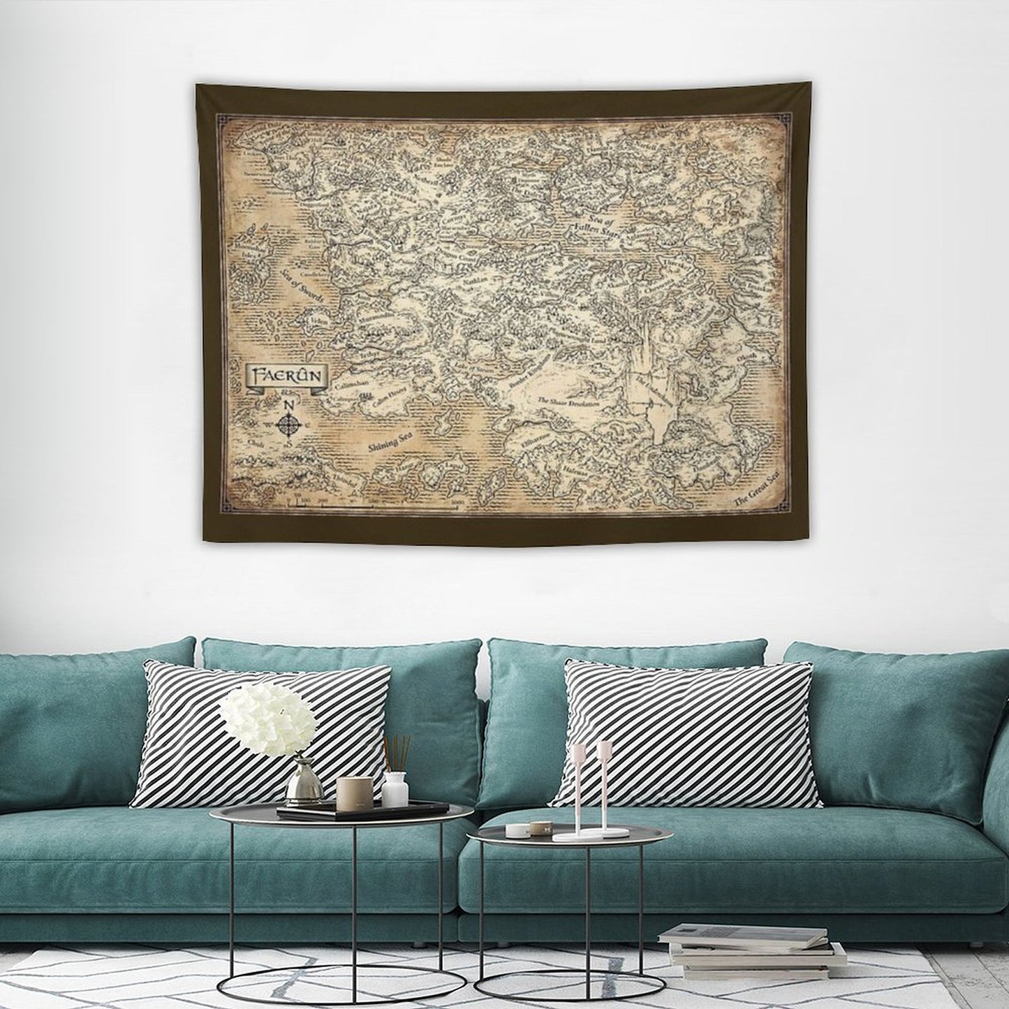Annotated Map Of Faerun Tapestry