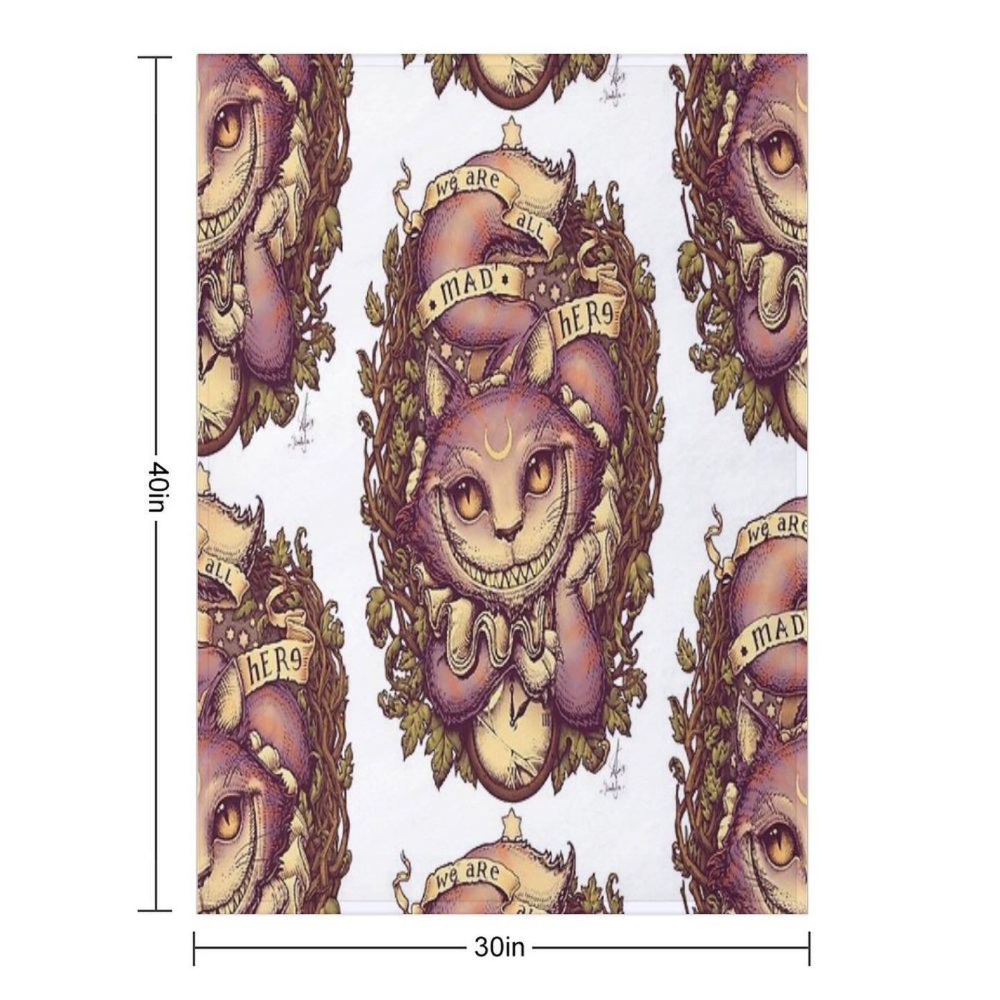 CHESHIRE CAT Throw Blanket