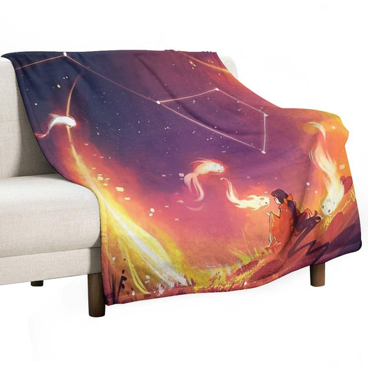 Sky Dancer Throw Blanket