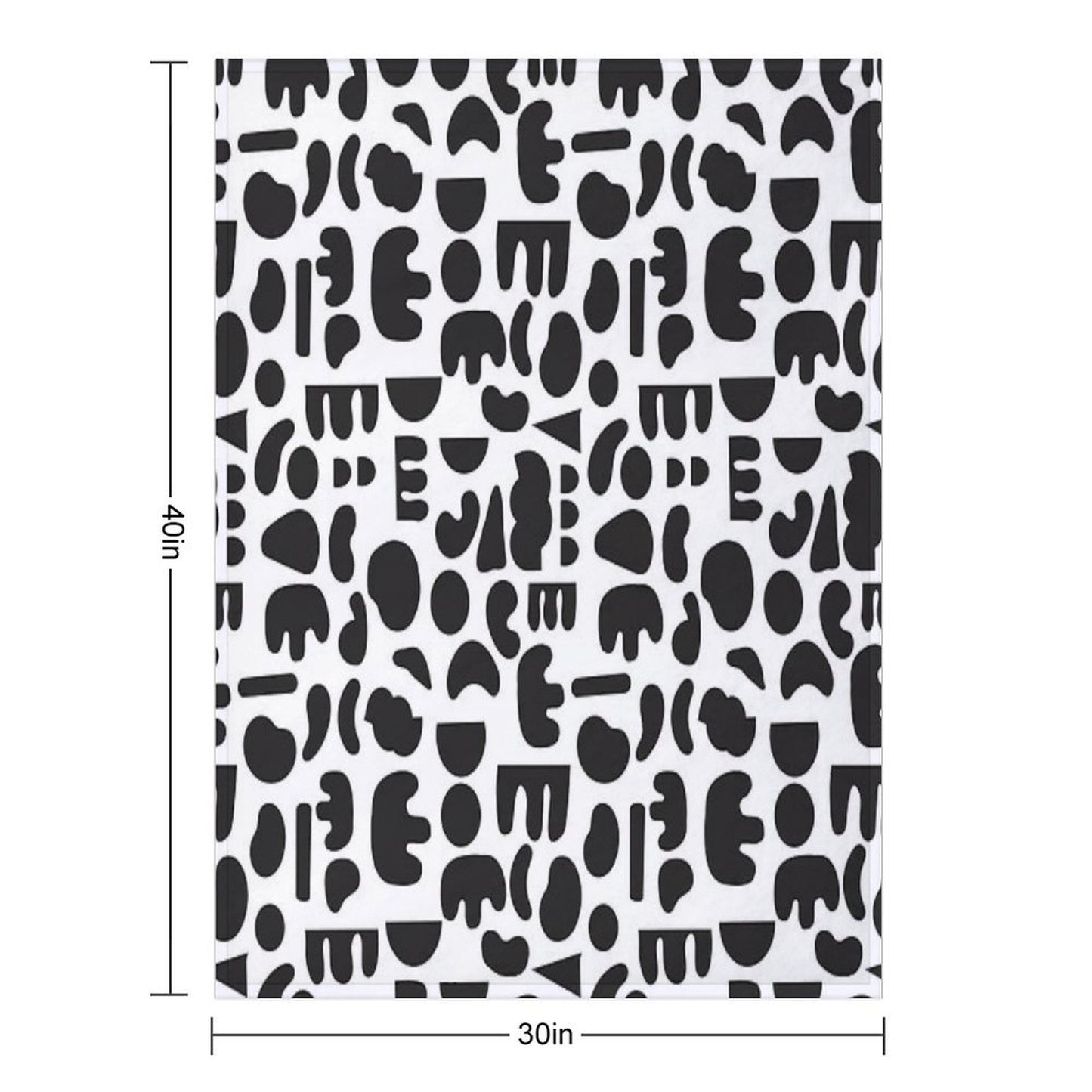 Black And White - Abstract Pattern Dance Throw Blanket