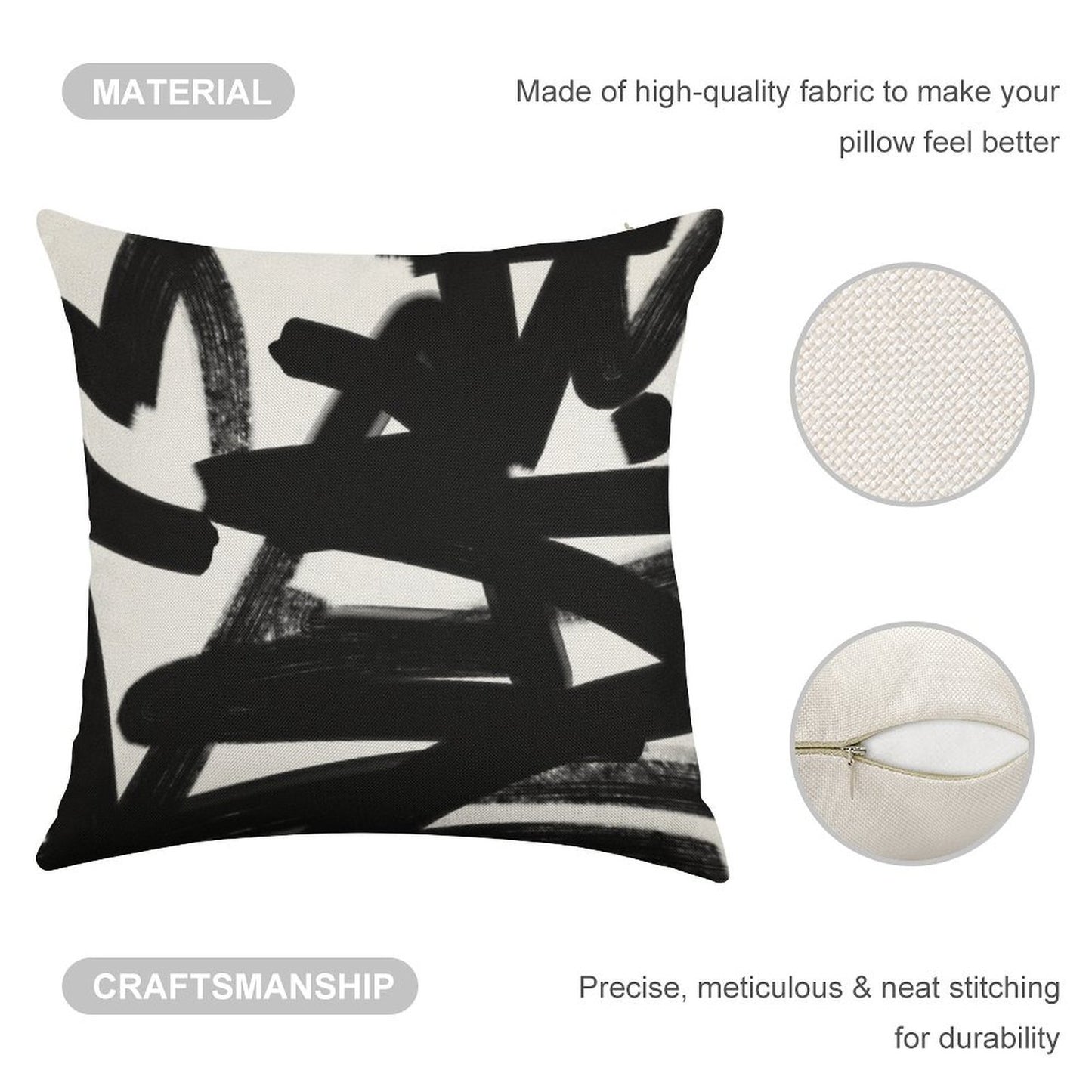 Thinking Out Loud Linen Throw Pillow Cover