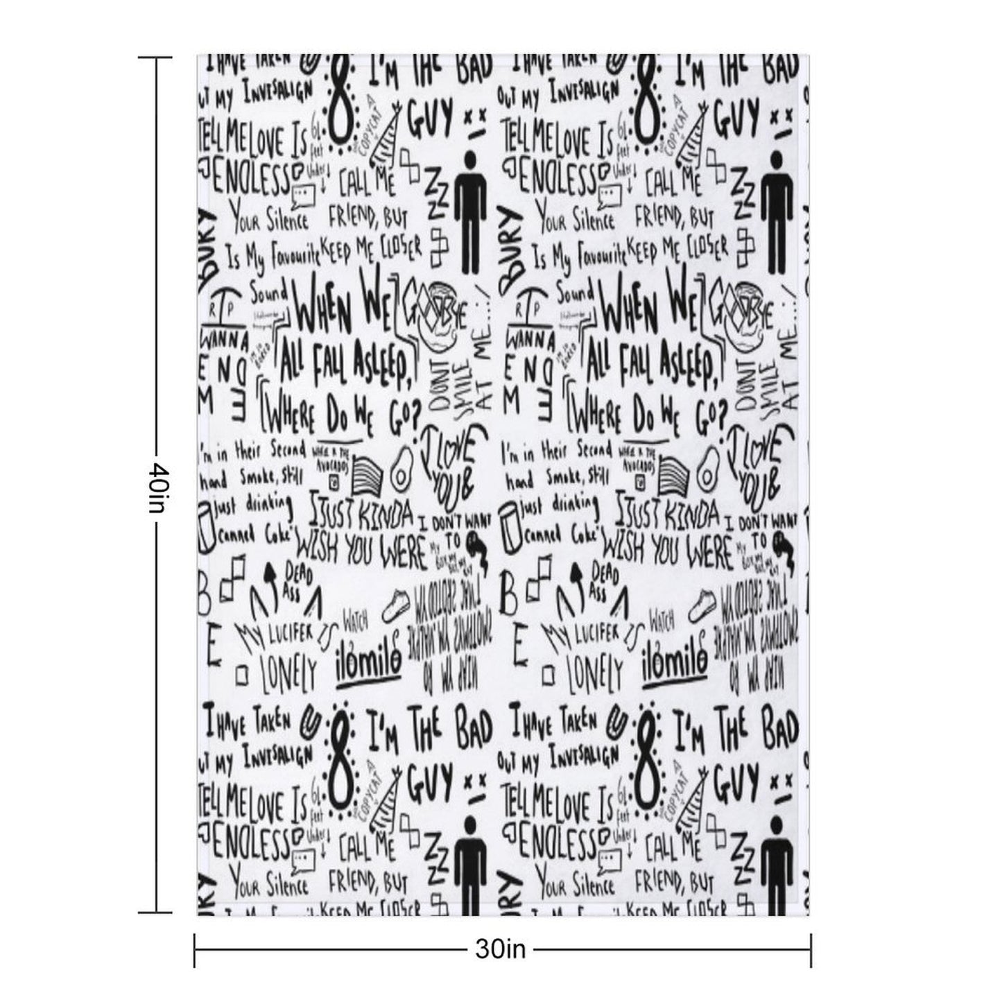 Billie Eilish Throw Blanket