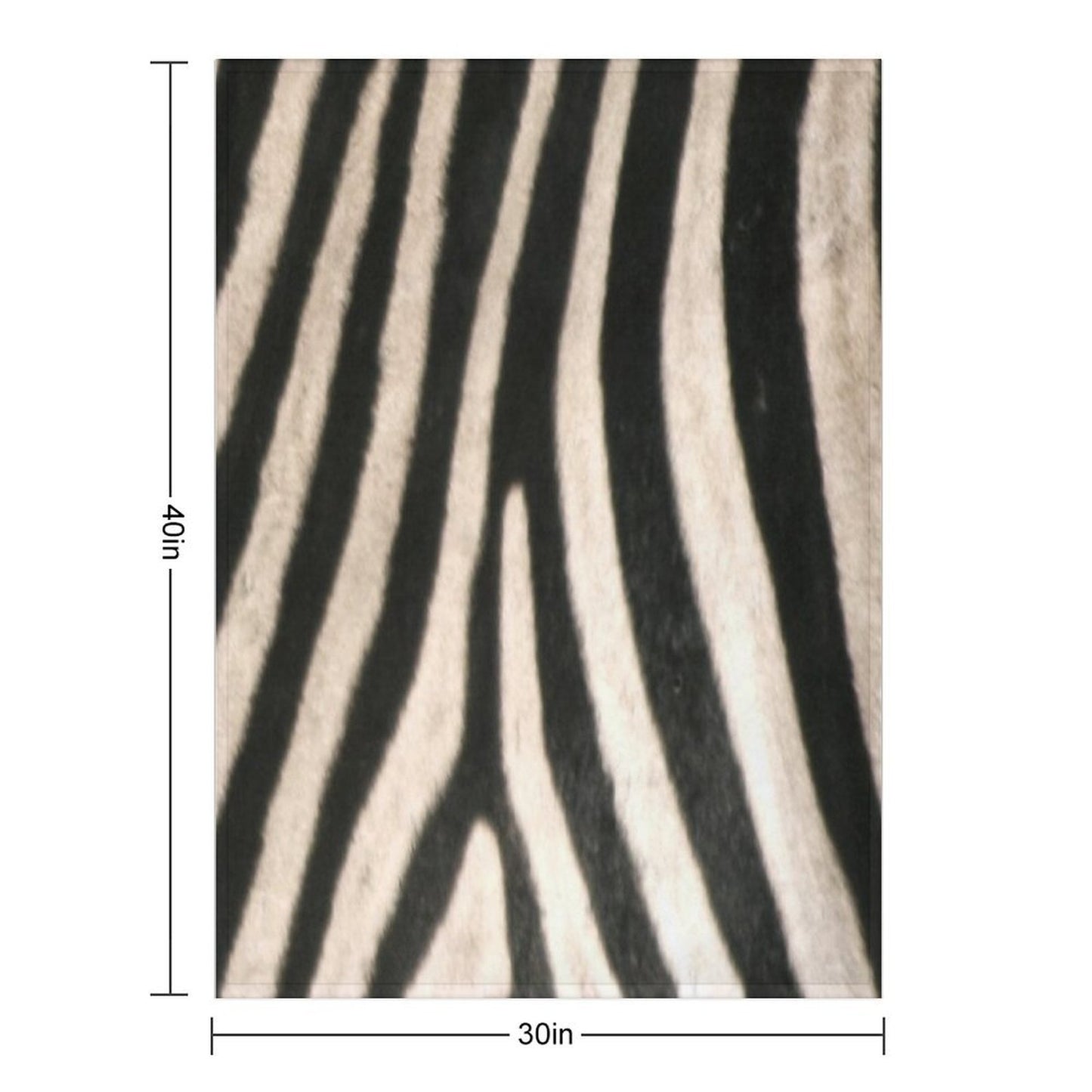 Zebra Print. Safari Animal Lovers Decor. Throw Blanket