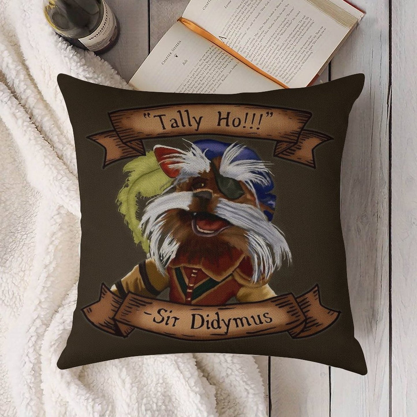 Sir Didymus Linen Throw Pillow Cover