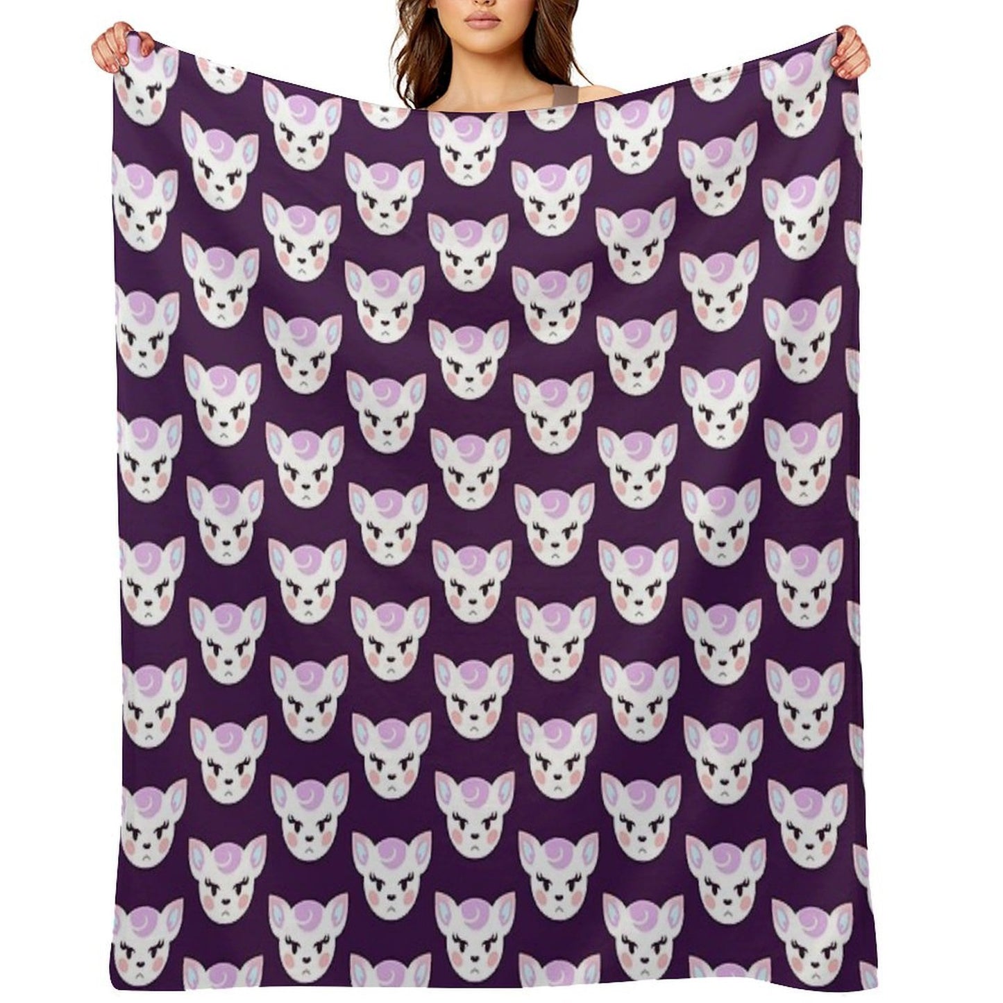Deer Gal Diana Throw Blanket