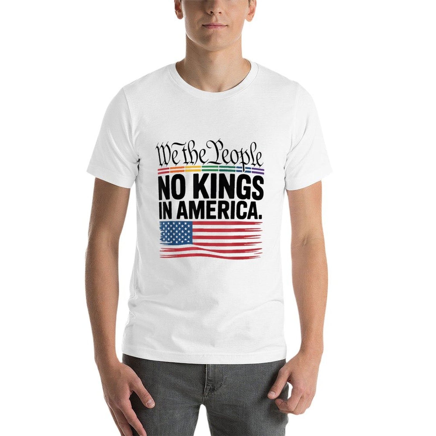 No Kings In America We The People Political Men Women Soft T-Shirt