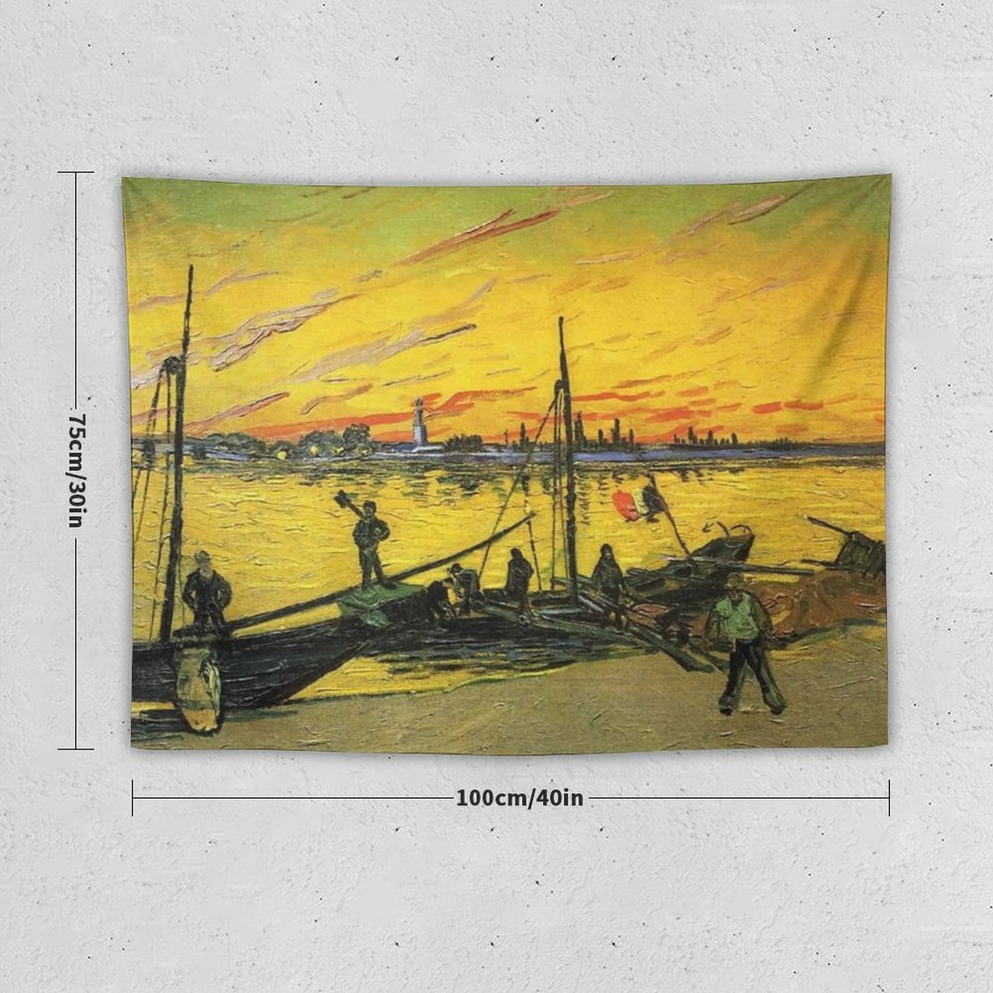 Van Gogh’s Barges (Stevedores) Tapestry