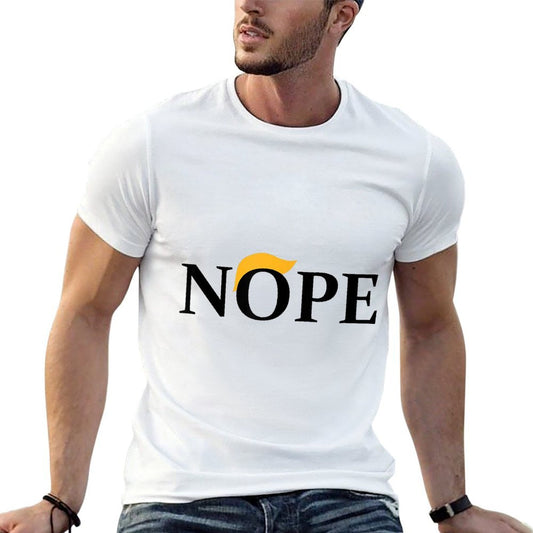 NOPE with Blond Hairs  Tagless Design T-Shirt