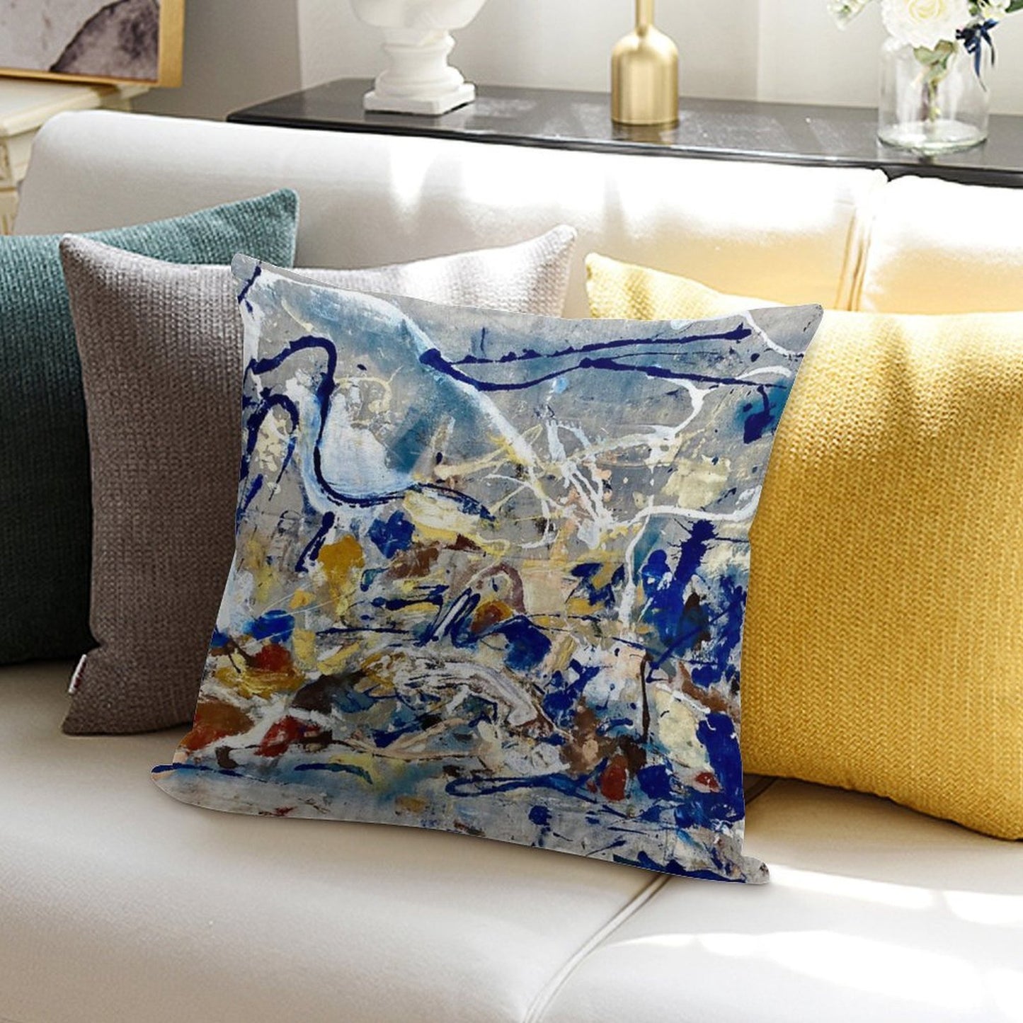 Sideshow Soft Hidden Zipper Throw Pillow
