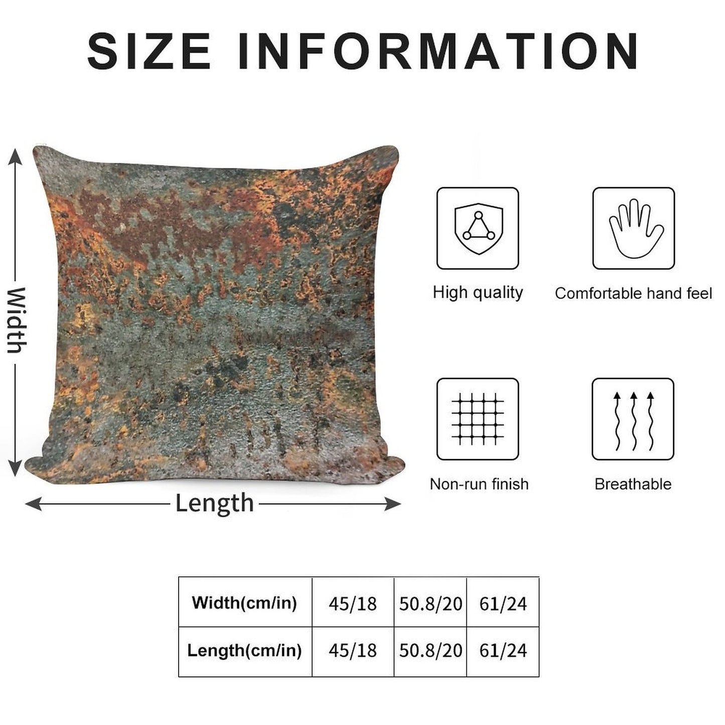 Rust Soft Multiple Sizes Throw Pillow