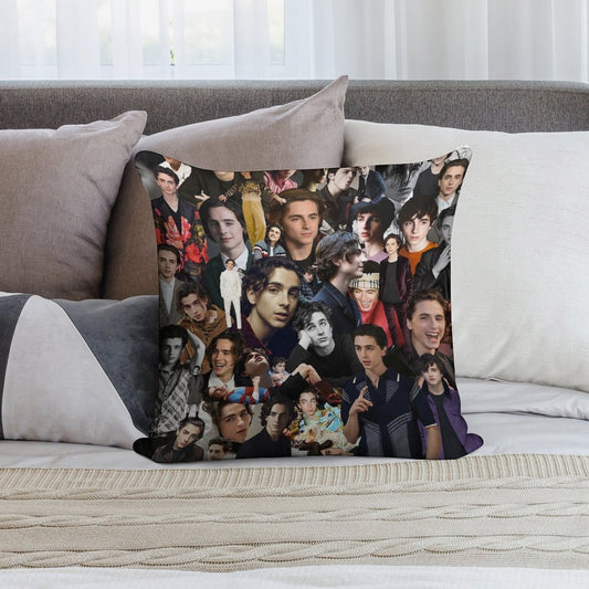 Timothee Chalamet Soft Shrink-Resistant Throw Pillow