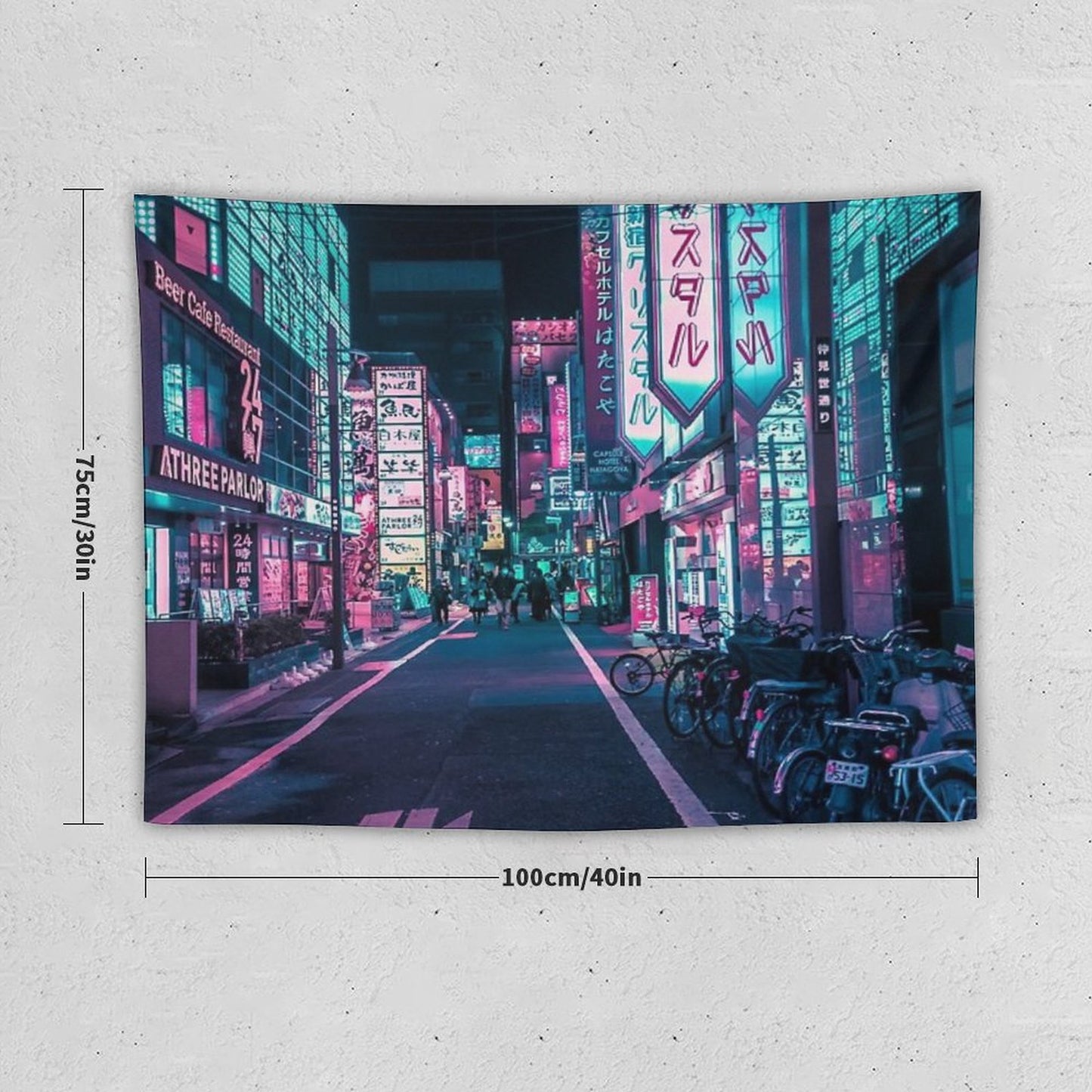 Tokyo - A Neon Wonderland Tapestry