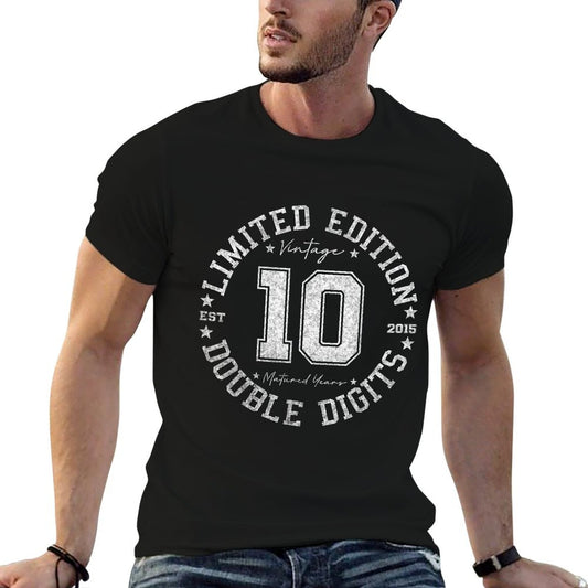 Official Double Digits 10 Year Old Gifts 10th Birthday 2015 T-Shirt