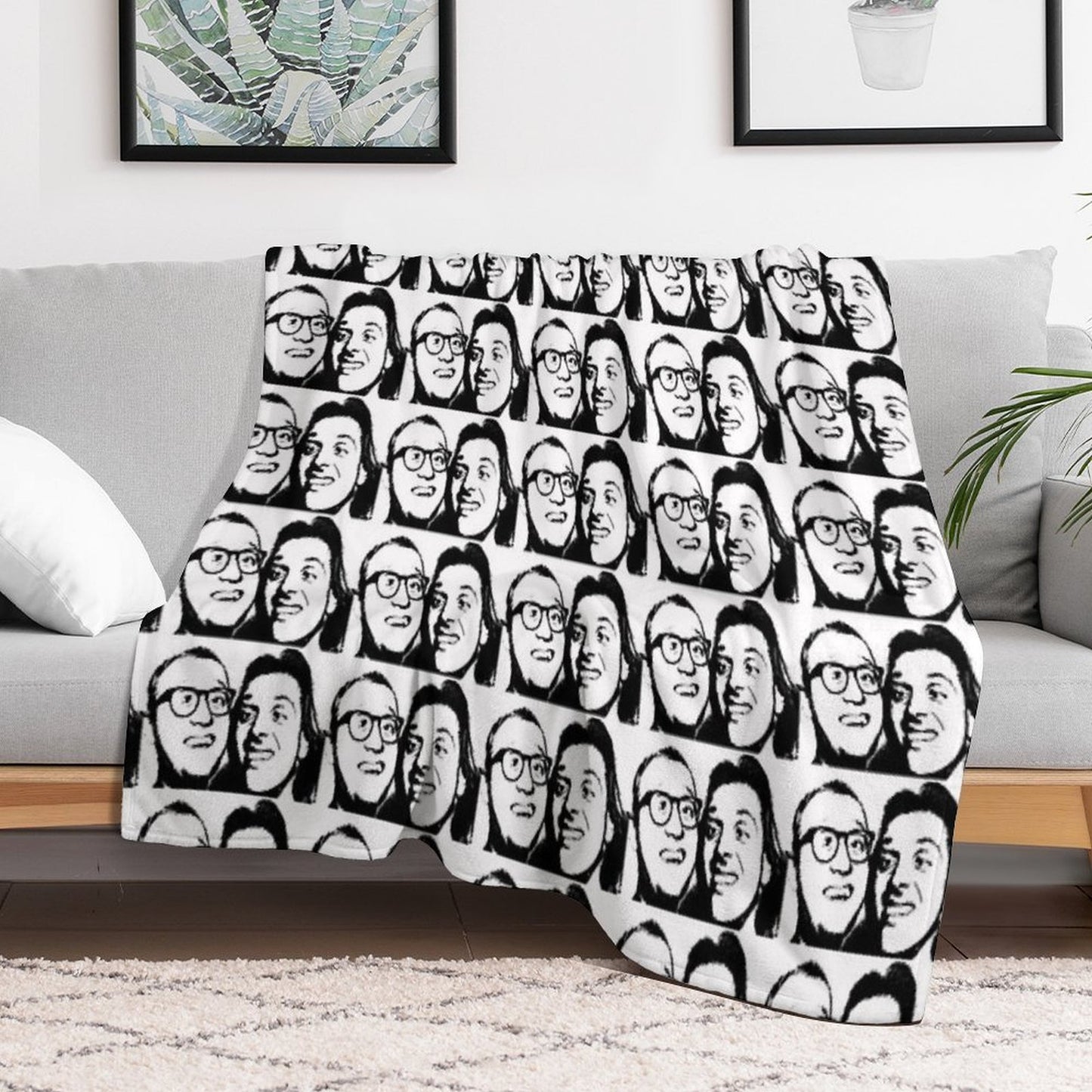 Rik Mayall And Ade Edmondson Throw Blanket
