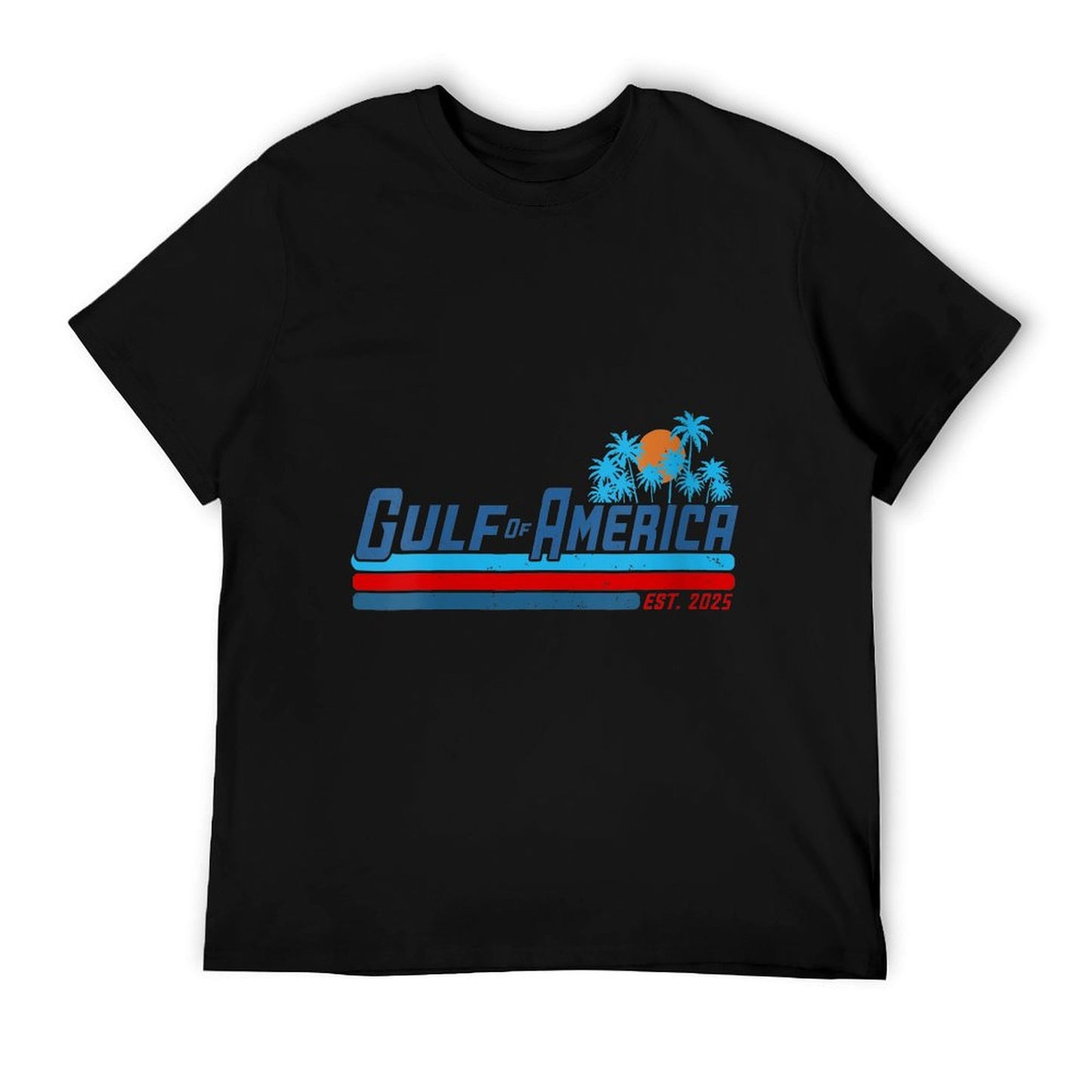 Womens Gulf Of US America Shirts Vintage 3 Stripes USA Flag Colors V-Neck T-Shirt