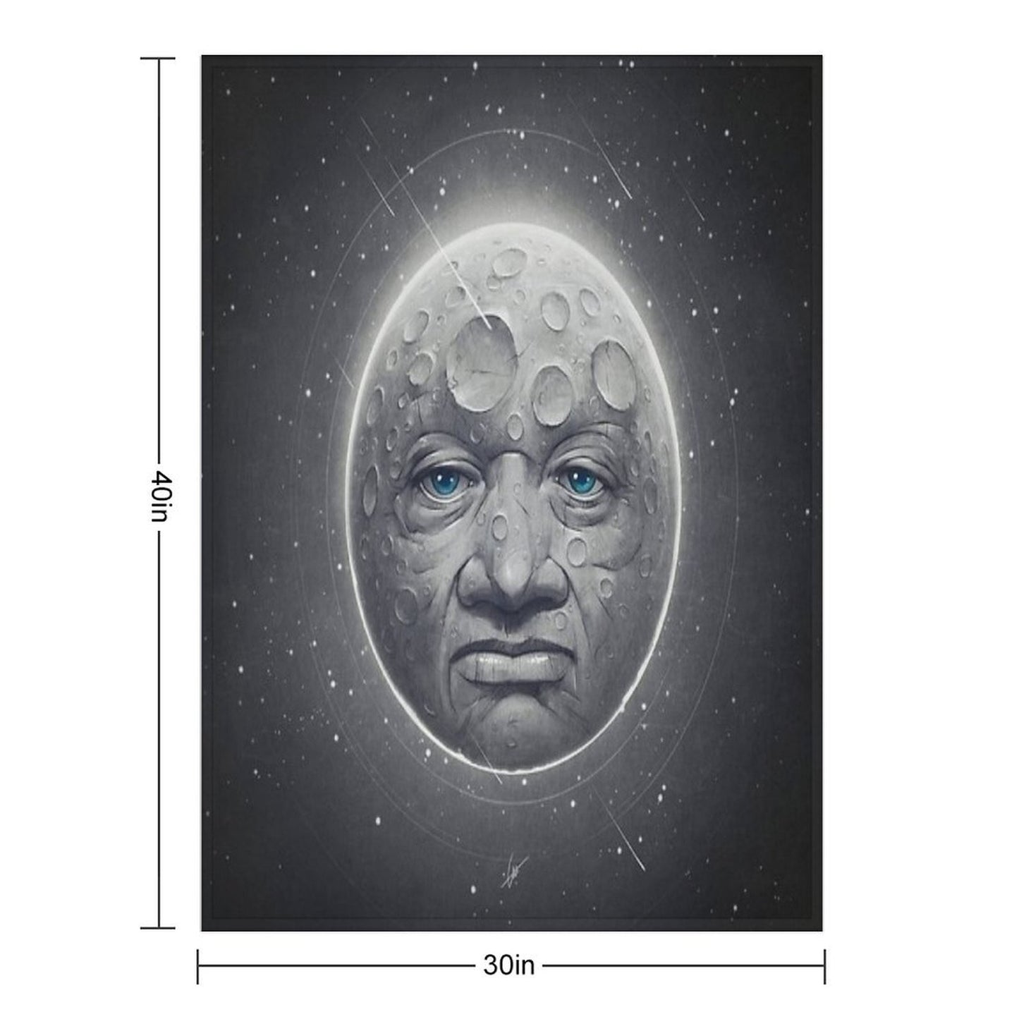 The Moon Throw Blanket