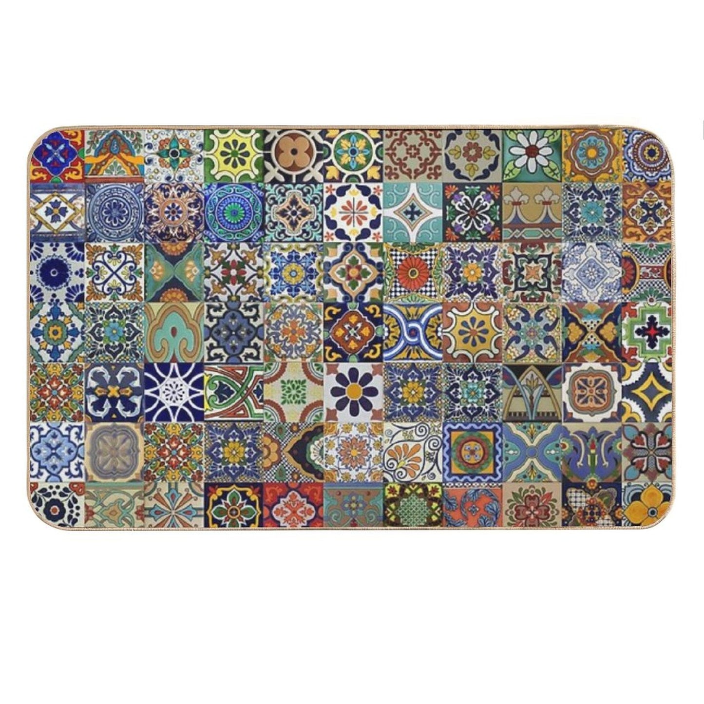Mexican Tiles Bath Mat