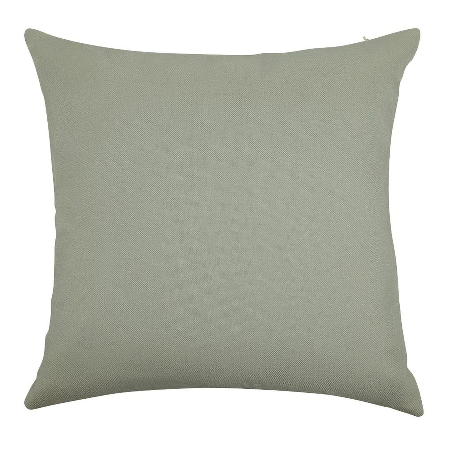 Desert Sage Grey Green Solid Color Linen Throw Pillow Cover