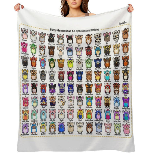 Furby Collection Throw Blanket