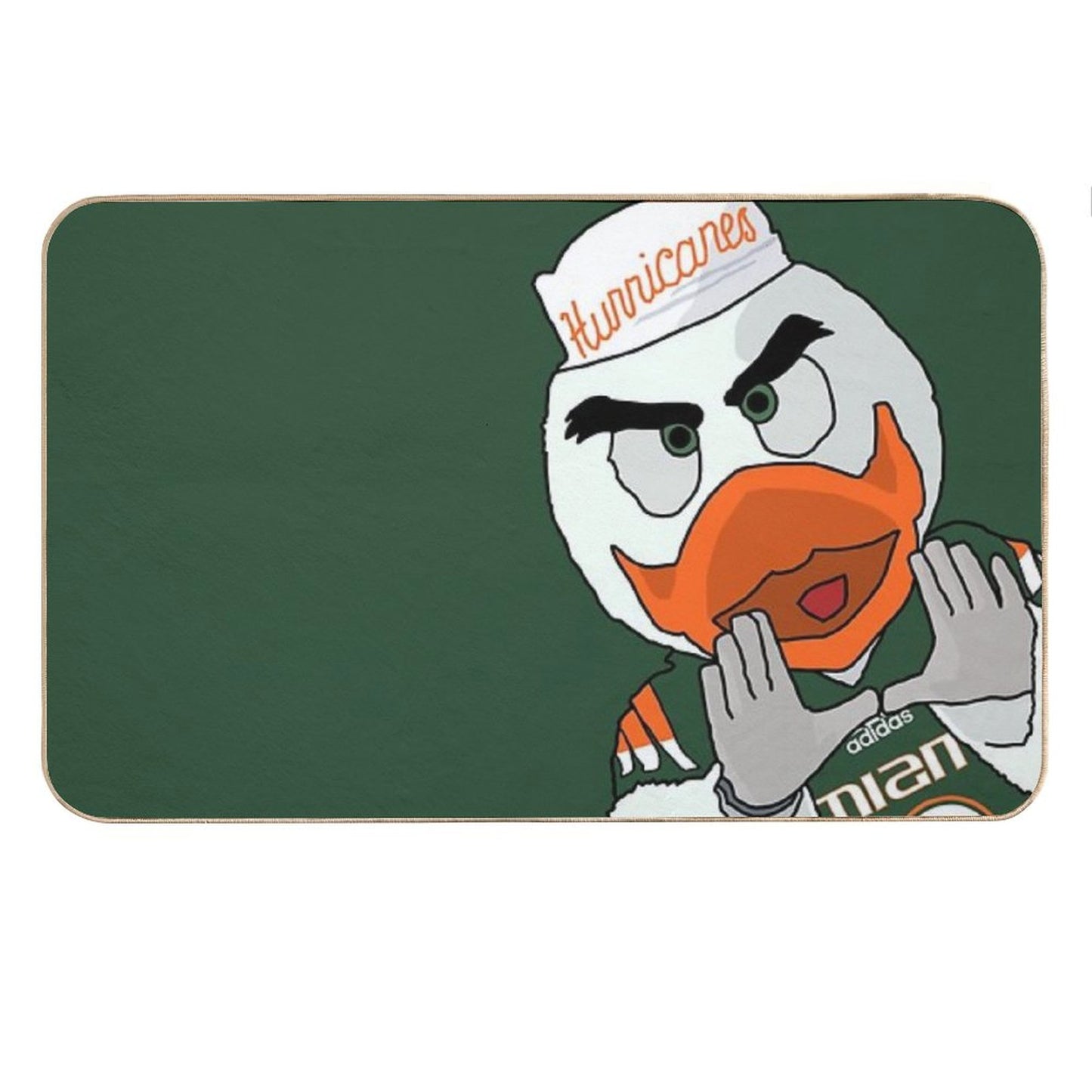 University of Miami - Sebastian The Ibis Bath Mat