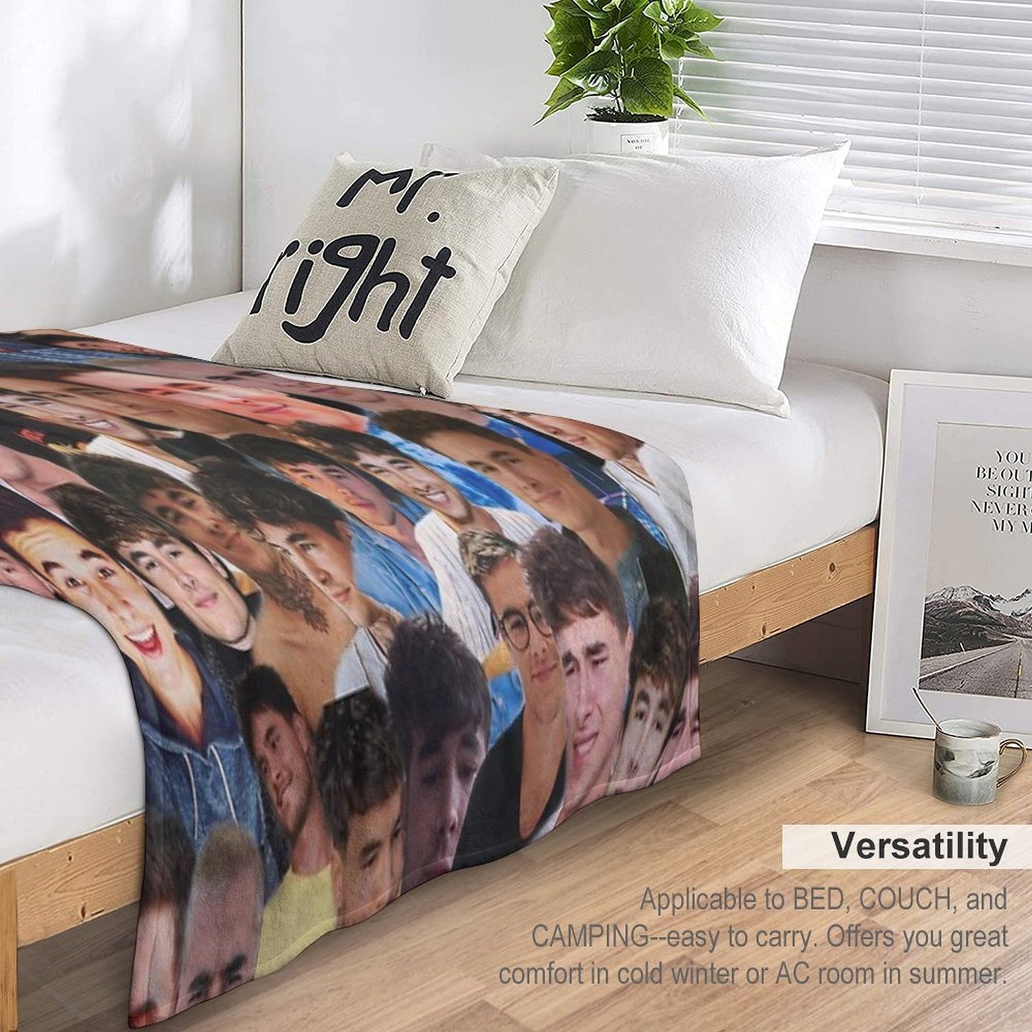 Kian Lawley Photo Collage Throw Blanket