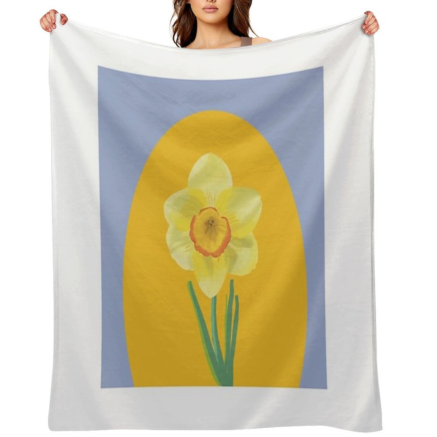 Daffodil Throw Blanket