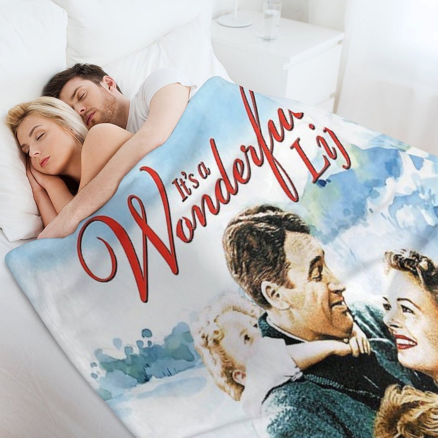 It's A Wonderful Life Scene Throw Blanket