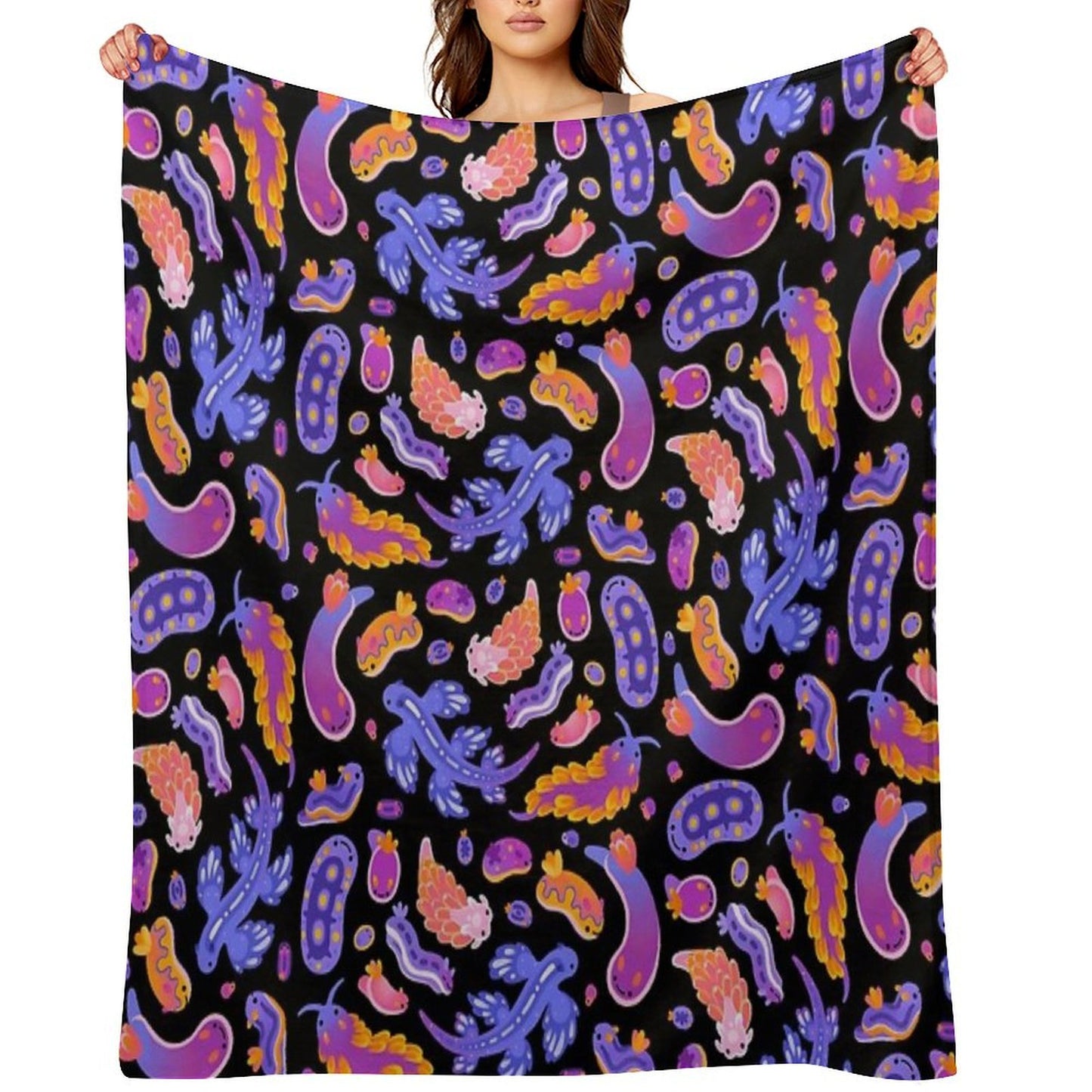 Sea Slug Throw Blanket