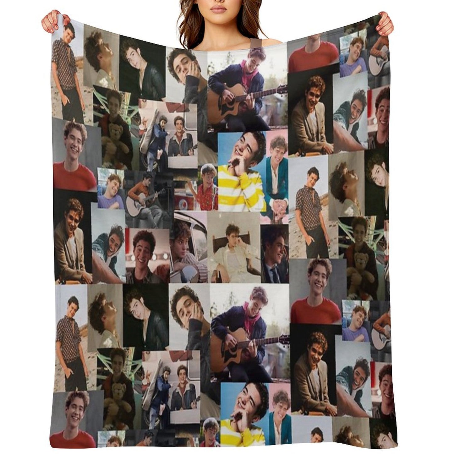 Joshua Bassett Collage Throw Blanket