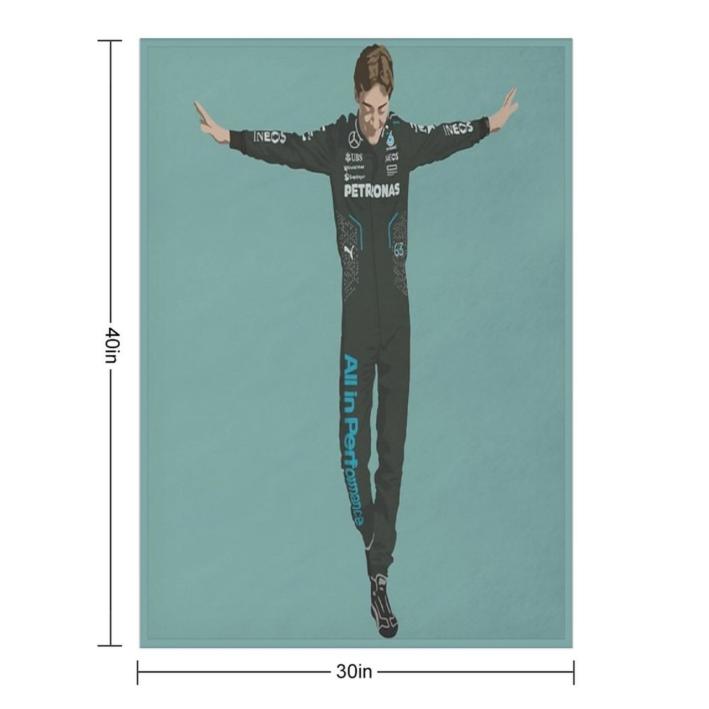 George Russell Throw Blanket