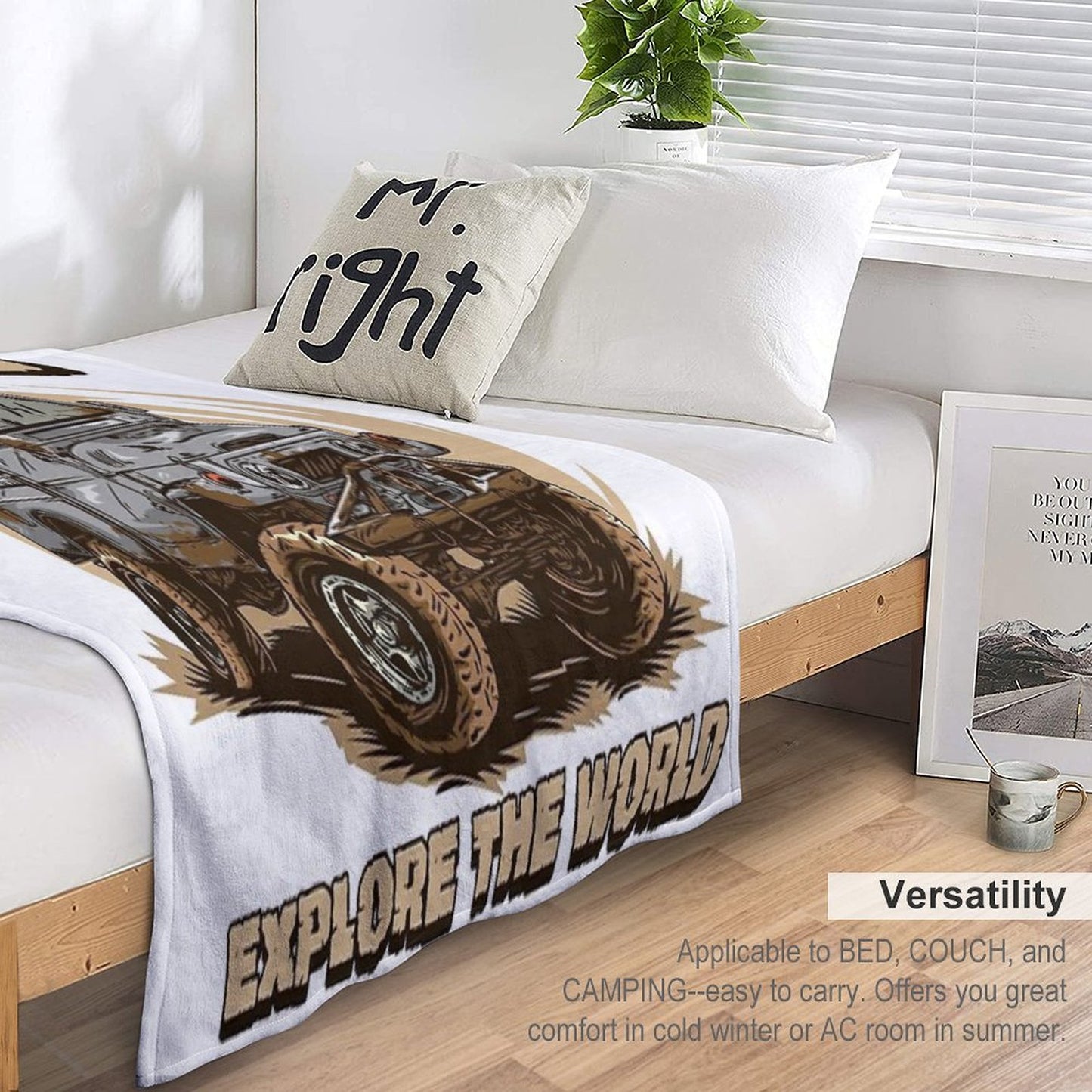 Toyota Land Cruiser FJ45 Pickup Throw Blanket