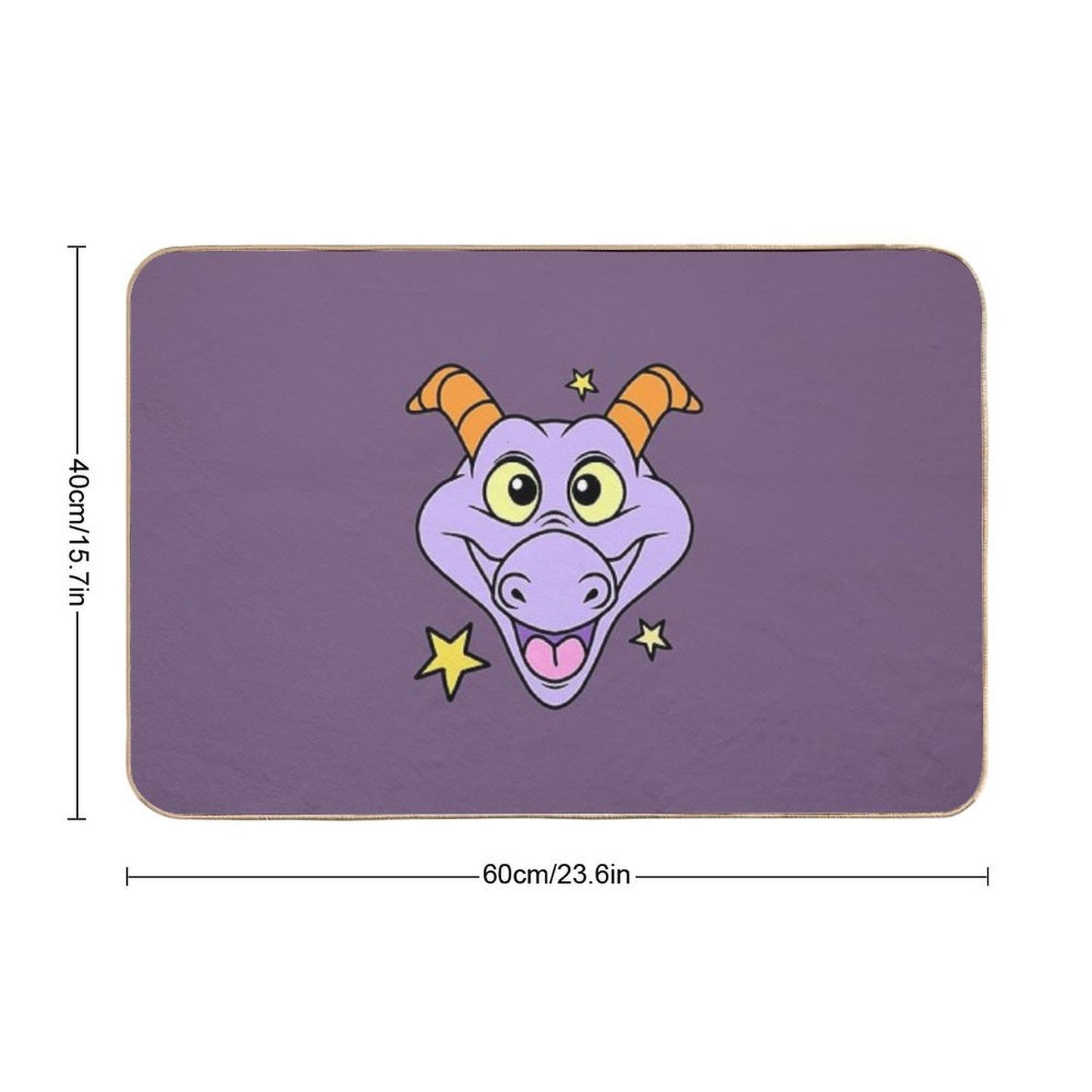 Figment with Stars Odorless Bath Mat
