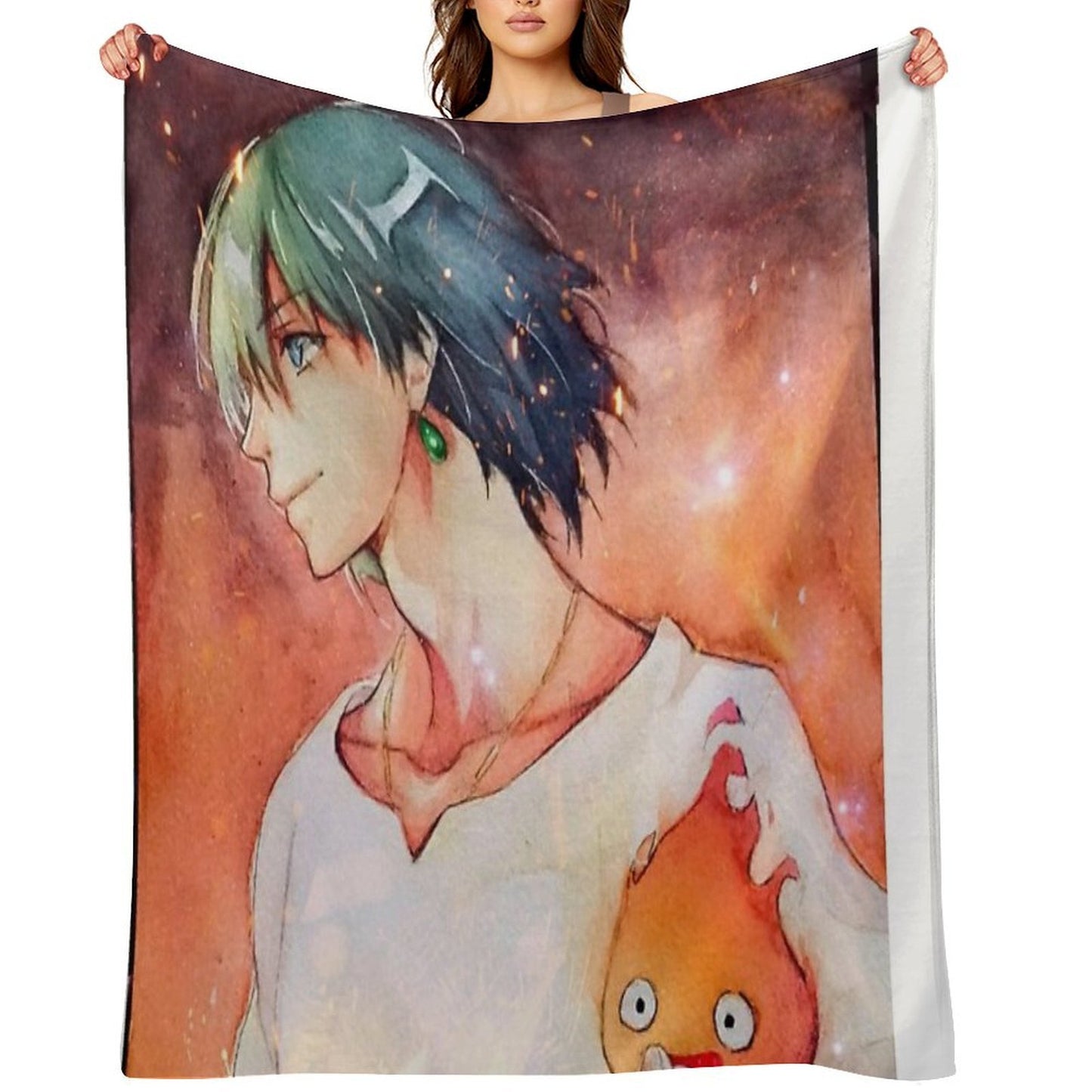 Howl's Moving Castel Throw Blanket