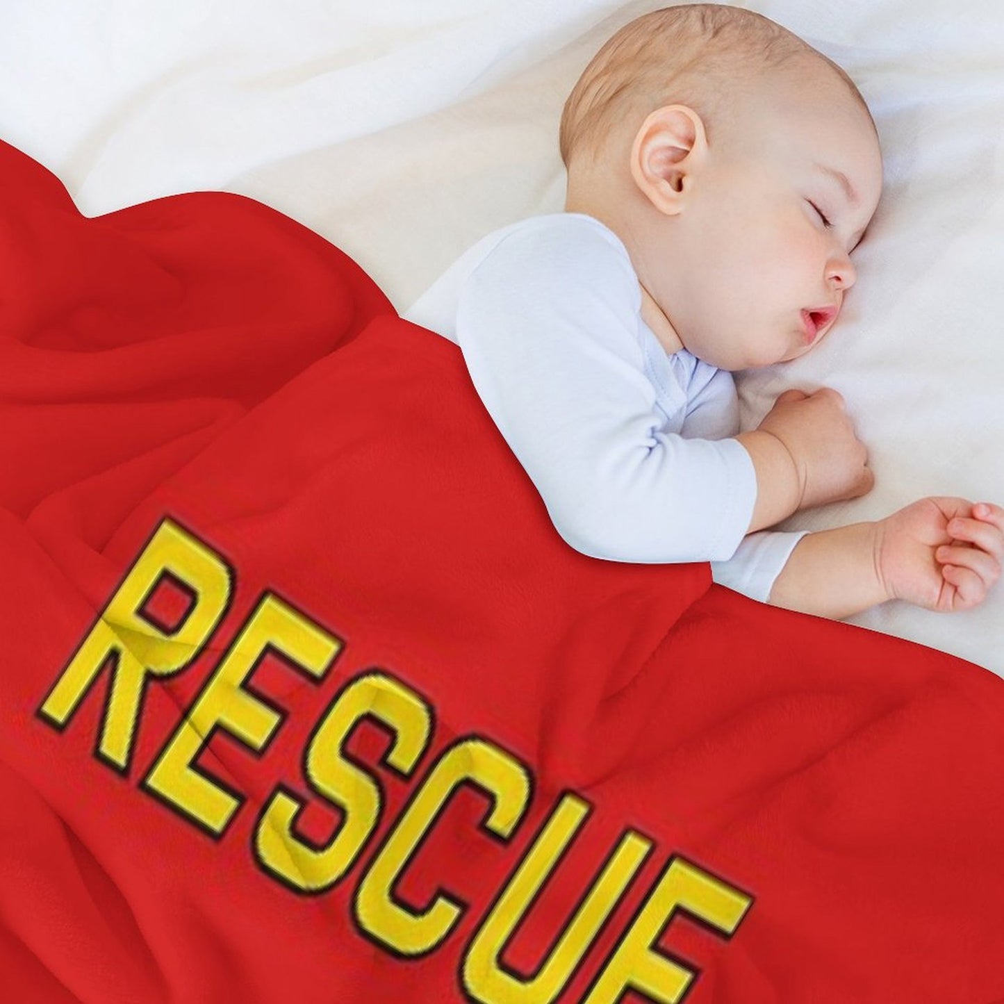 Emergency Squad 51 Rear of Truck Reproduction Logo Throw Blanket