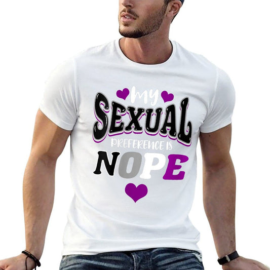 My Sexual Preference Is Nope Asexual Pride Eco-friendly Material T-Shirt