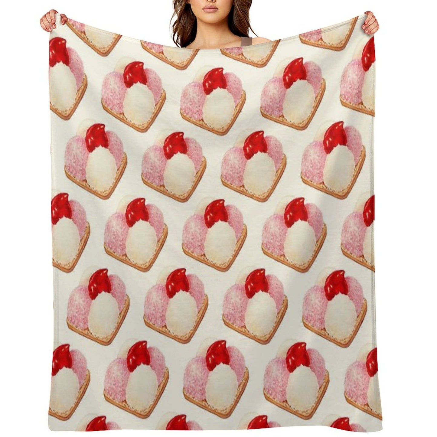 Mexican Snack Cookie - White Throw Blanket