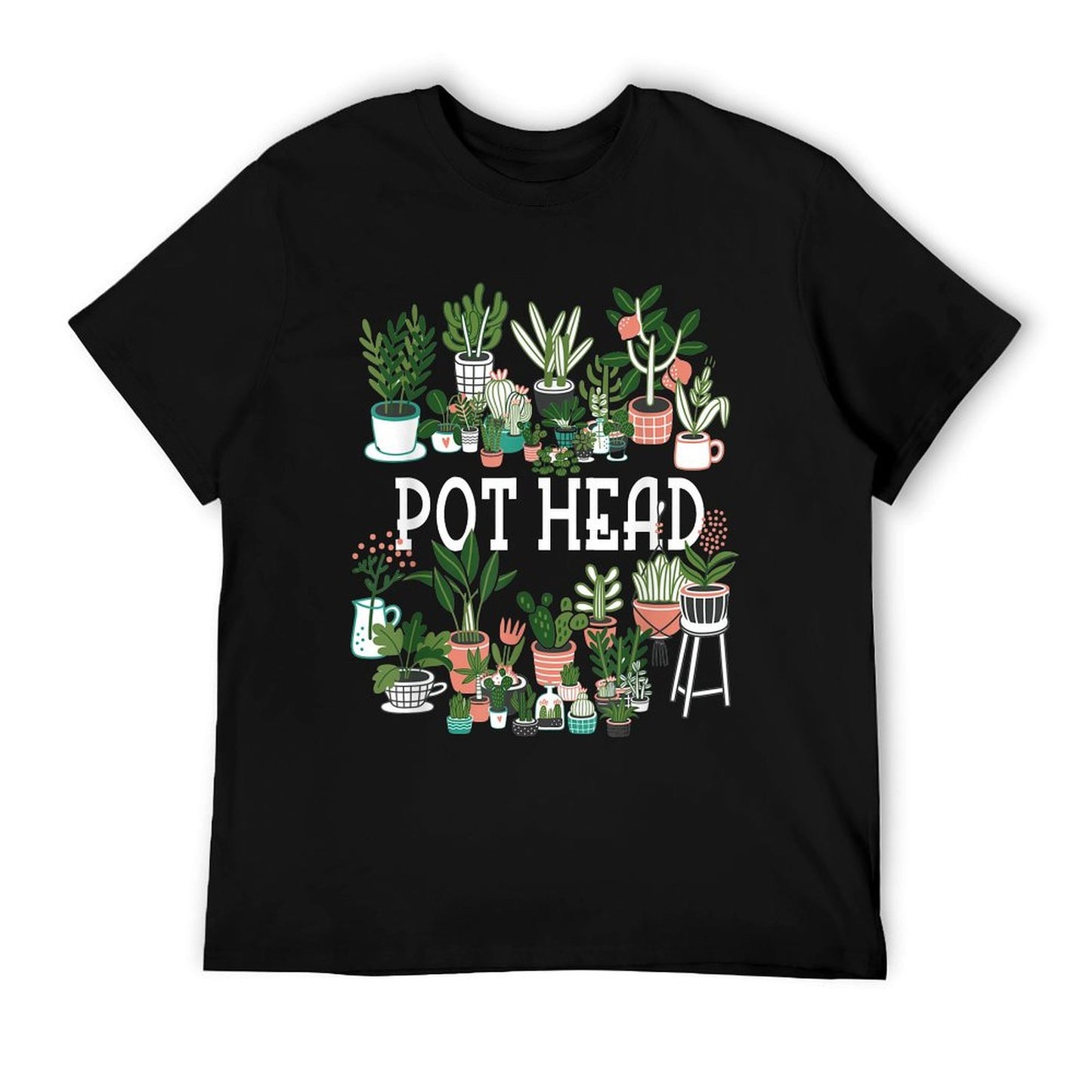 Plant Lover And Gardener Pot Head Succulent T-Shirt
