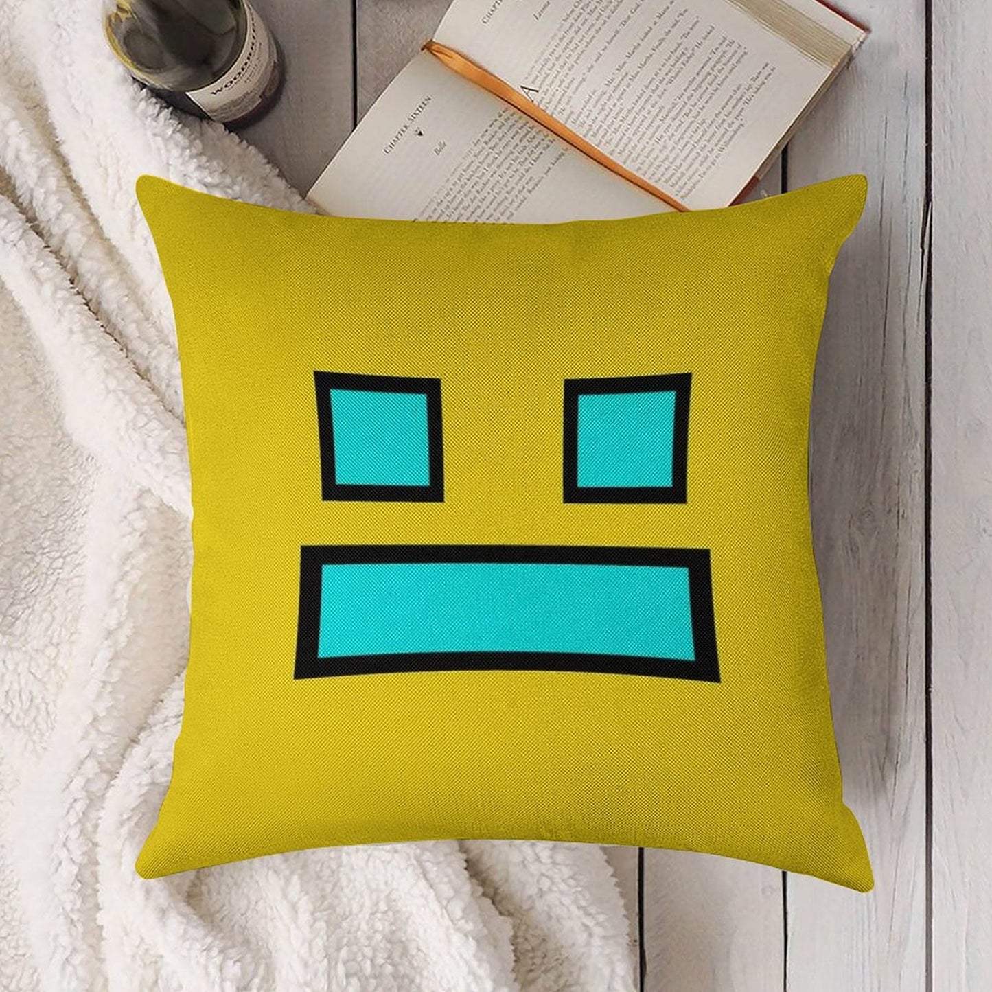Funny Gaming Linen Throw Pillow Cover