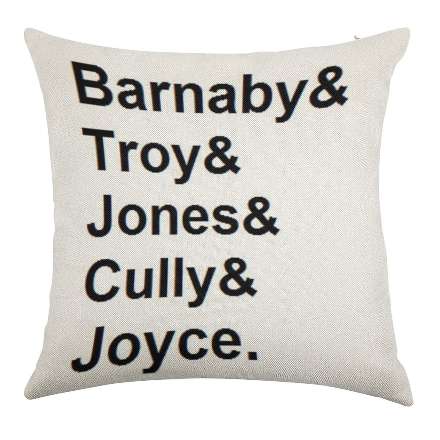 Midsomer Murders - Helvetica List Linen Throw Pillow Cover