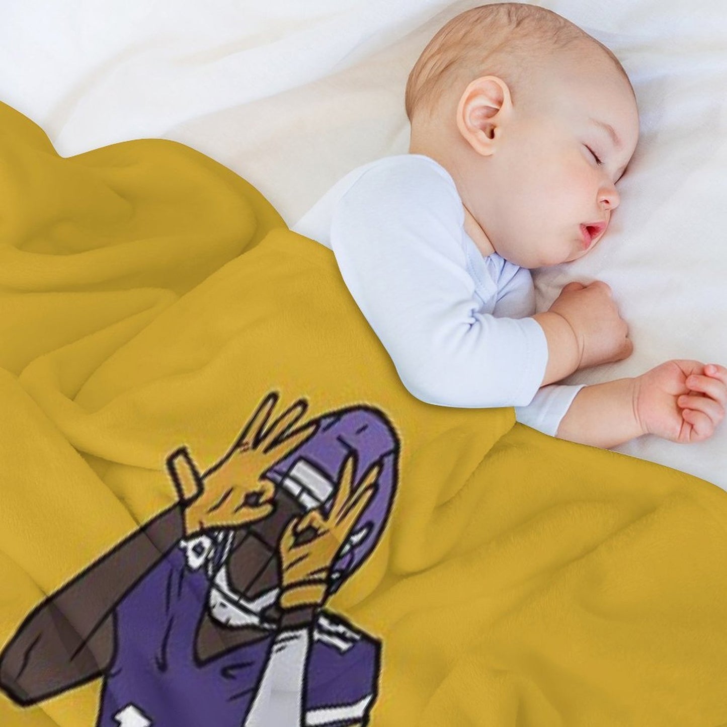 Justin Jefferson Celebration Throw Blanket