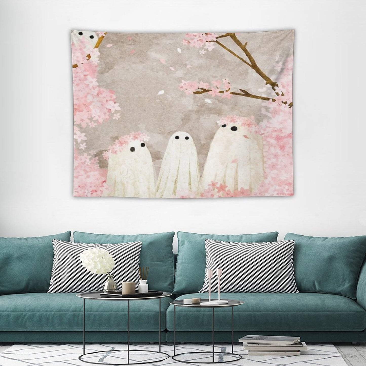 Cherry Blossom Party Tapestry