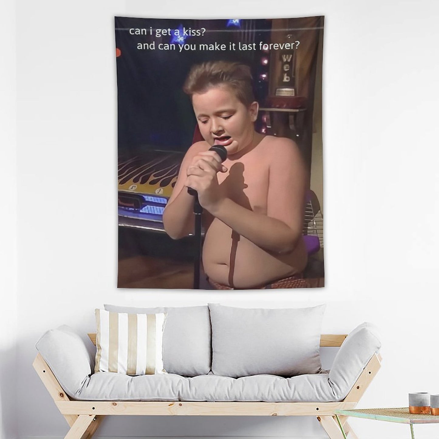 Can I Get A Kiss Gibby Vertical Tapestry