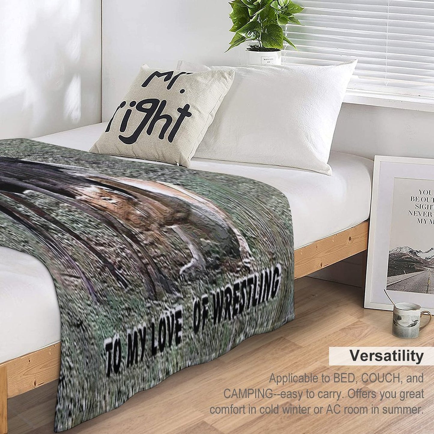 Wrestling For Life Throw Blanket